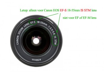 Zonnekap EW-63C voor Canon lens EF-S 18-55mm IS STM