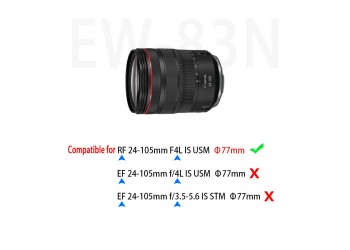 Zonnekap EW-83N voor Canon RF 24-105Mm F4 L Is Usm 77Mm Filter lens