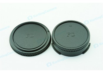 Achterdop+Bodydop (2 stuk) voor Canon FD mount camera lens
