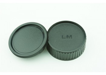 Achterdop+Bodydop (2 stuk) voor Leica M mount camera lens