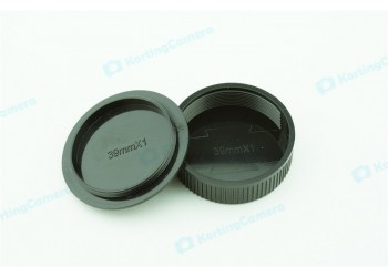 Achterdop+Bodydop (2 stuk) voor M39 mount camera lens