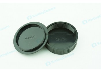 Achterdop+Bodydop (2 stuk) voor M42 mount camera lens