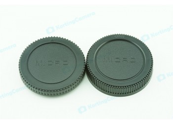 Achterdop+Bodydop (2 stuk) voor Micro M4/3 M43 camera lens