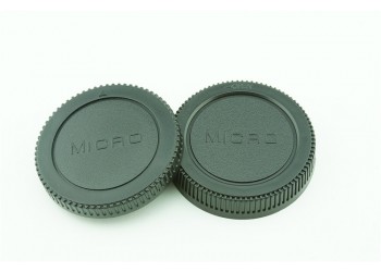 Achterdop+Bodydop (2 stuk) voor Micro M4/3 M43 camera lens