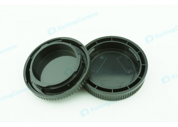 Achterdop+Bodydop (2 stuk) voor Micro M4/3 M43 camera lens