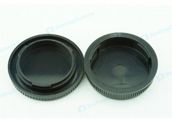 Achterdop+Bodydop (2 stuk) voor Olympus OM mount camera lens