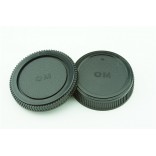 Achterdop+Bodydop (2 stuk) voor Olympus OM mount camera lens