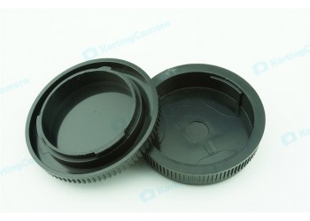 Achterdop+Bodydop (2 stuk) voor Olympus OM mount camera lens