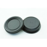 Rearcap+Bodycap (2 pieces): Pentax PK mount camera lens