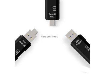 Usb 3.1 Kaartlezer TF Micro SD USB C micro USB OTG