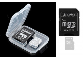 2 * Kingston Micro SD TF geheugenkaart memory card Adapter