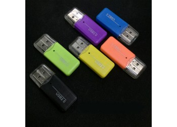 2 stuk Micro SD TF kaartlezer USB geheugenkaartlezer Snel