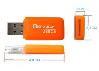 2 stuk Micro SD TF kaartlezer USB geheugenkaartlezer Snel