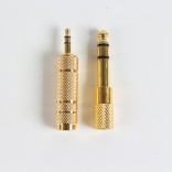 3,5 naar 6,35mm en 6,35 naar 3,5 Audiokabel Adapter Jack Stereo AUX Converter Versterker Verguld