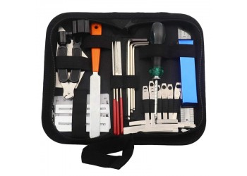 Gitaar 25 in 1 Tool Kit Repareren Onderhoud Gereedschap String Organizer Actie Ruler Gauge Meten