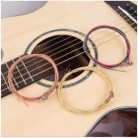 6 in 1 Universele Gitaar String Zeshoekige Staal Core Snaren Rood koper