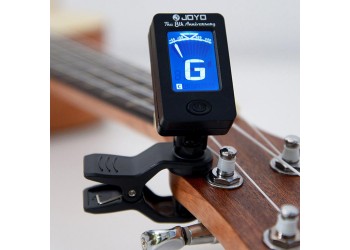 Joyo JT-01 wit kleur Clip-On Digitale Tuner 360 Graden Draaibare Gitaar Tuners