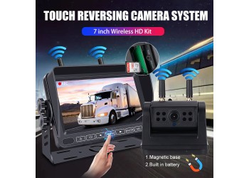 Auto achteruitrijcamerasysteem Auto Rear View Backup Camera Draadloze 7inch montor​ 1 jaar garantie
