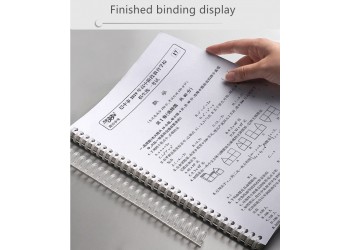 Blauw Papier Punch Handheld Metalen Perforator A4 A5 B5 notebook Plakboek Diary Binding met 6x Losbladige ring