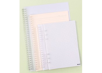 Blauw Papier Punch Handheld Metalen Perforator A4 A5 B5 notebook Plakboek Diary Binding met 6x Losbladige ring