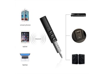 Bluetooth Ontvanger Car Kit Draadloze 3.5 Mm Jack Aux Adapter