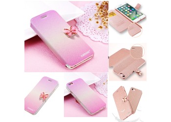 iphone 7 4,7inch Luxe Case Hoes Cover Hoesje zijde Rosegoud