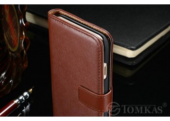 iphone 7 Luxe Leather Case Hoes Cover Hoesje Bruin