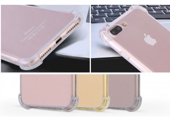 iphone 7 anti-fall hoesje transparant TPU Hoes Case Cover