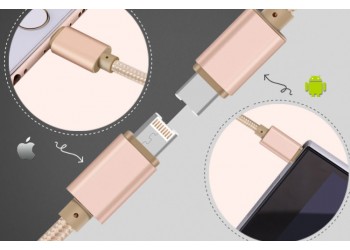 4 in 1 iPhone Android Luxe Snelle Opladen Data Sync kabel