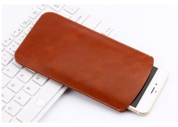 iphone 7 6s voor Samsung Huawei Luxe leather Hoesje case Rood