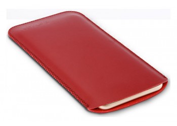 iphone 7 plus voor Samsung Huawei Luxe leather Hoesje case Rood