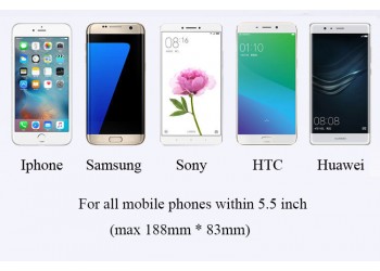 iphone x 8 7 voor Samsung Huawei Luxe leather wallet Hoesje bruin