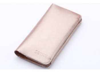 iphone x 8 7 voor Samsung Luxe leather wallet Hoesje rosegoud