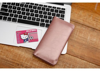 iphone x 8 7 voor Samsung Luxe leather wallet Hoesje rosegoud