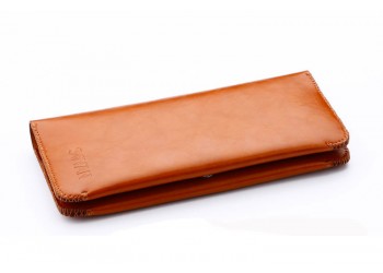 iphone x 8 7 voor Samsung Huawei Luxe leather wallet Hoesje bruin