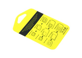 5 in 1 Nano Sim Card Adapters + Regular & Micro Sim iPhone