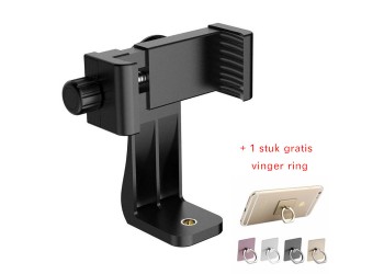 Statief Mount Mobiele Telefoon Clip Houder 360 Graden + Vinger Ring