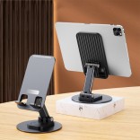 Metal Phone Holder 360 Rotation Portable Universal Desk Phone Holder Adjustable Tablet Stand