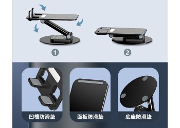 Metalen Telefoon Houder 360 Rotatie Draagbare Universele Bureau Telefoon Houder Verstelbare Tablet Stand