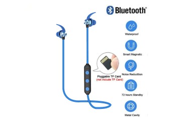 XT22 Sport Bluetooth Oortelefoon Draadloze Headset Oordopjes Tf Sd-kaart Mic