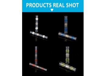50 stuk Waterdichte Lassen Krimpkous Draad Connector Solderen Mouwen Crimp Wire Isolatie