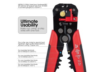 8 Inch Twisting Wire Tool Kabel Striptang Krimpen Terminals Automatische Elektricien Snijden