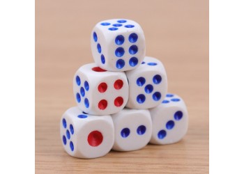 20 stuk Dices 13.8mm Dobbelstenen Standaard Zes Zijdige Verjaardagsfeestjes Board Game