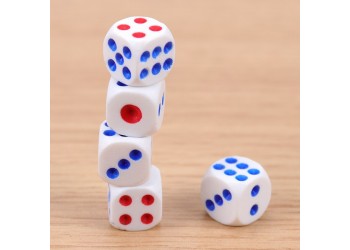 20 stuk Dices 13.8mm Dobbelstenen Standaard Zes Zijdige Verjaardagsfeestjes Board Game