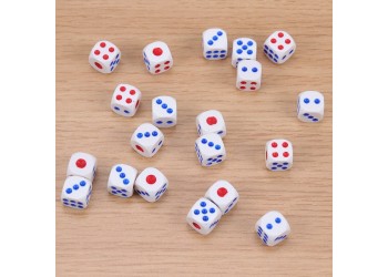 20 stuk Dices 13.8mm Dobbelstenen Standaard Zes Zijdige Verjaardagsfeestjes Board Game