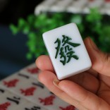 Professioneel 44mm XXXL competitie kwaliteit Mahjong Acryl Majiang met stoffen doos