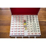 Professioneel 42mm XXL competitie kwaliteit Mahjong Acryl Majiang met aluminium doos