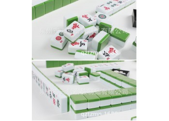 30mm Top-kwaliteit Mahjong Acryl Majiang Set Tafel Spel Met Arabische cijfers en Engelse letters