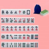 22mm Top-kwaliteit Mini Travelling Mahjong Draagbare Acryl Majiang Set 