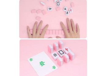 4 in 1 20mm Top-kwaliteit Mini Travelling Mahjong Draagbare Acryl Majiang Set 